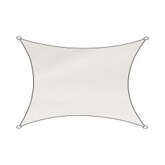 Schattentuch Outdoor Polyester Rechteck 300x400 cm weiß
