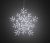 Lichtdeko Schneeflocke LED 58 cm weiß