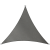 Schattentuch Outdoor Polyester Dreieck 500 cm anthrazit