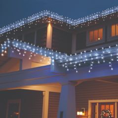 Eiszapfenbeleuchtung mit 160 LED-Leuchten 8m warmweiß