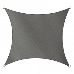 Schattentuch Outdoor Polyester Quadratisch 500x500 cm anthrazit