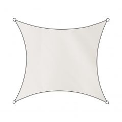 Schattentuch Outdoor Polyester Quadratisch 500x500 cm weiß